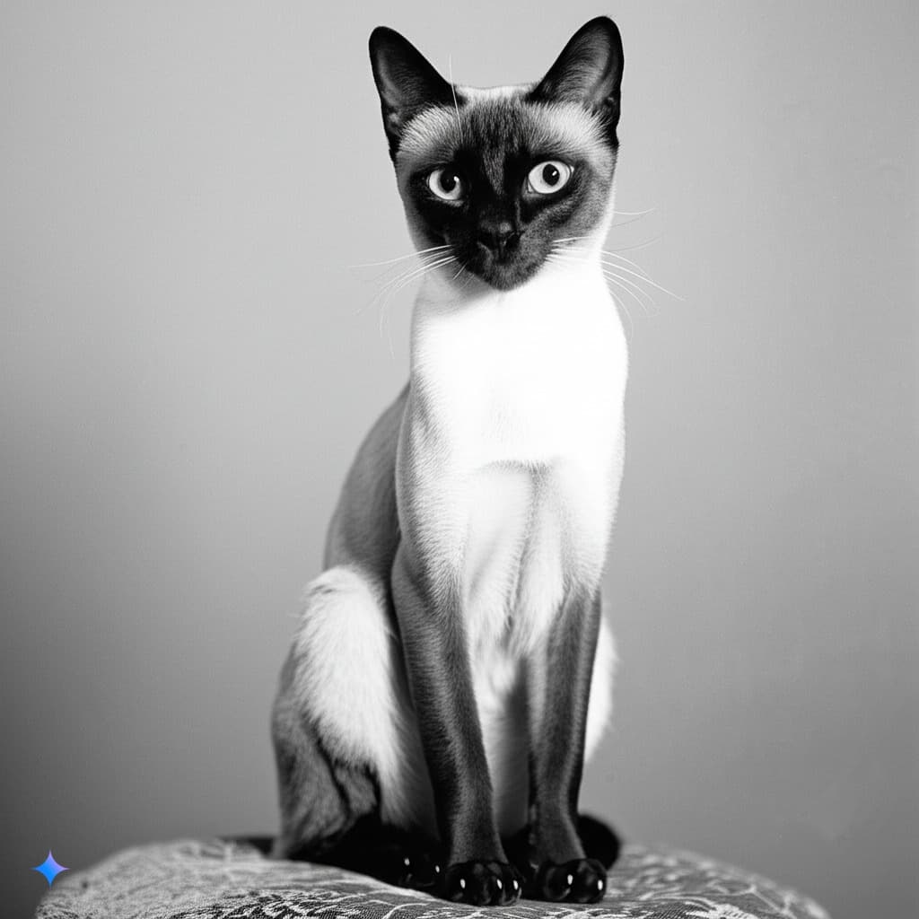 Historical illustration related to Siamese cats in Siam
