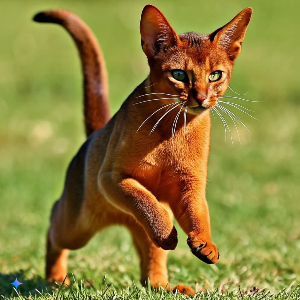 Close-up of an Abyssinian cat