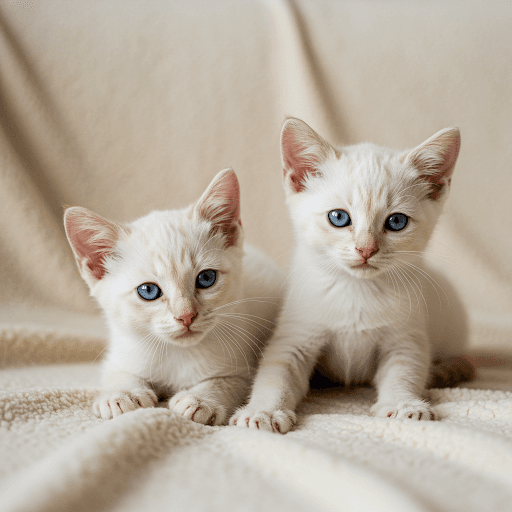 Flame point siamese kitten showing its developing red points