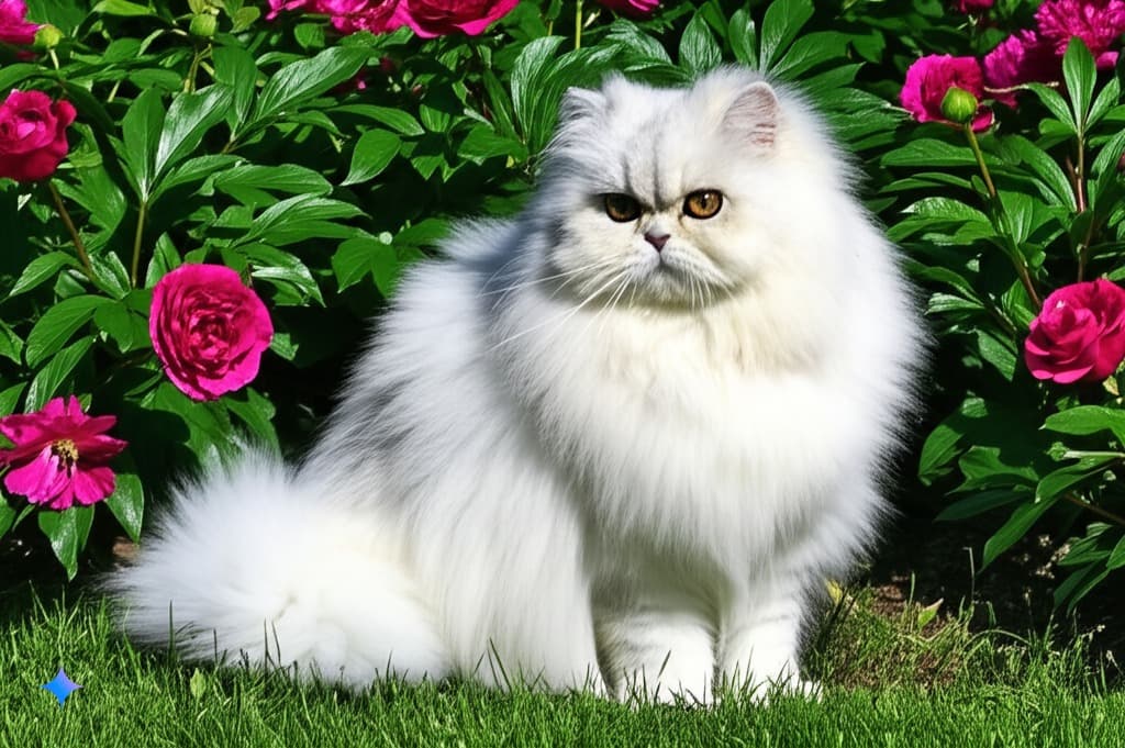 Persian cat in a home environment