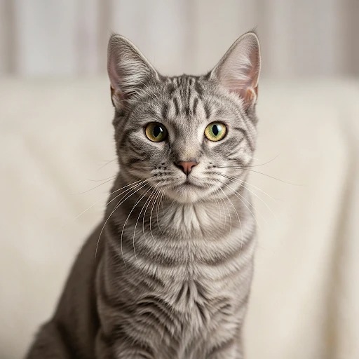 Unique American Wirehair cat with its distinctive wiry coat