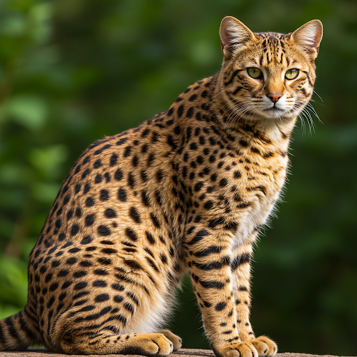 Stunning Cheetoh cat with a beautiful spotted coat